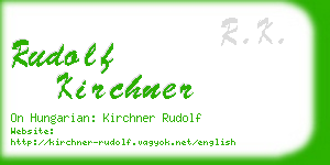 rudolf kirchner business card